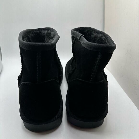 CUSHIONAIRE Women's pull on boot +Memory Foam 11 WIDE BLACK - Picture 4 of 7